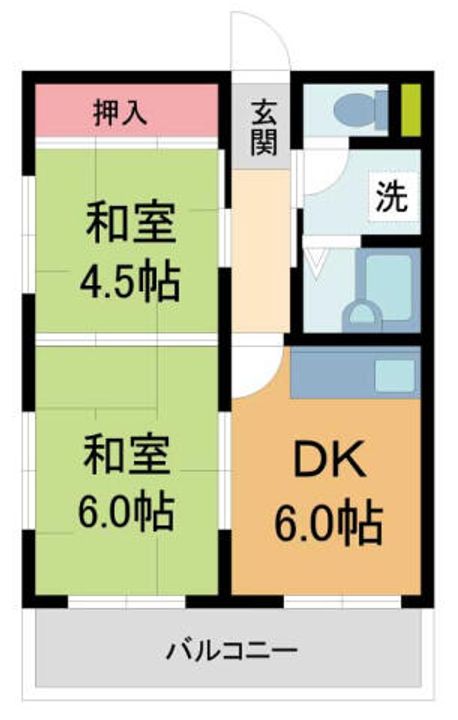 レークヒルI407の間取り