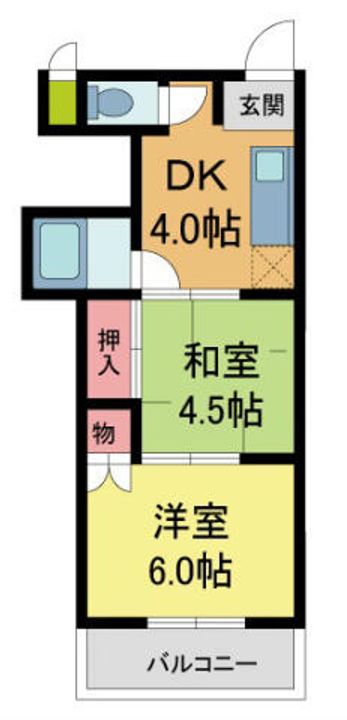 ウエストハイトゥリー202の間取り