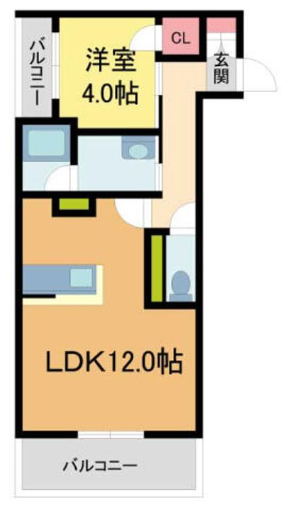 ALIBIO西宮北口301の間取り