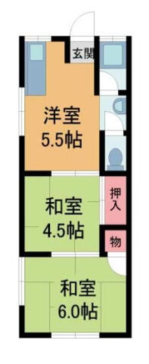 大和荘の間取り