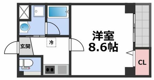 ソリティア桃谷の間取り