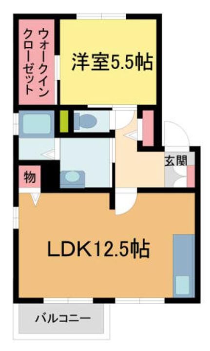 フォーレス御影202の間取り