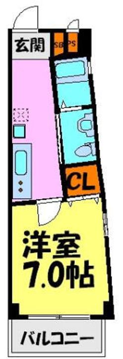 ハッピーハウス川西509の間取り