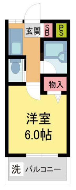 スペーシャス多田302の間取り