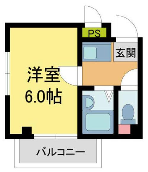 ワンズ仁川203の間取り
