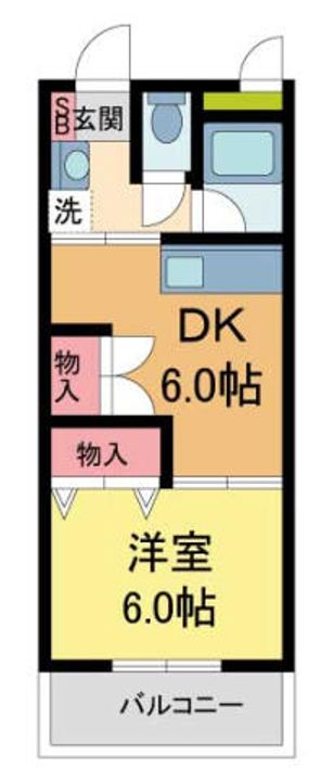ハイツ木下103の間取り