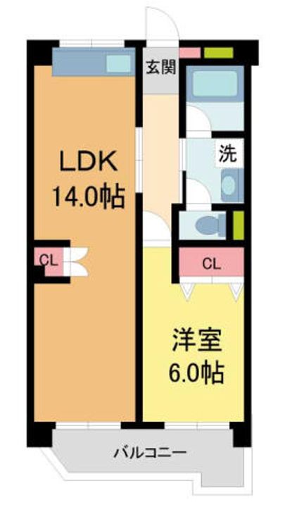 橋本マンション203の間取り