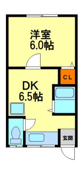 加茂の荘202の間取り