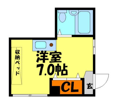 福田総合建設ビル201の間取り