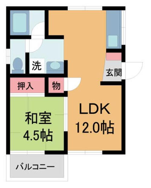オークハイツ203の間取り