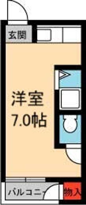 加茂ハイツ203の間取り