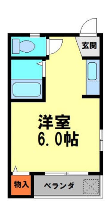 花屋敷日進ビルB307の間取り