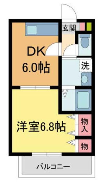 グレイス西宮北口A棟305の間取り