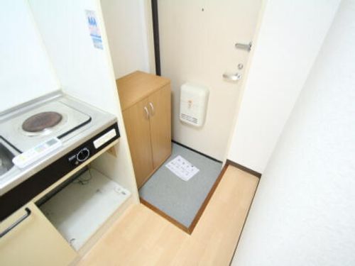 上中マンション203の玄関