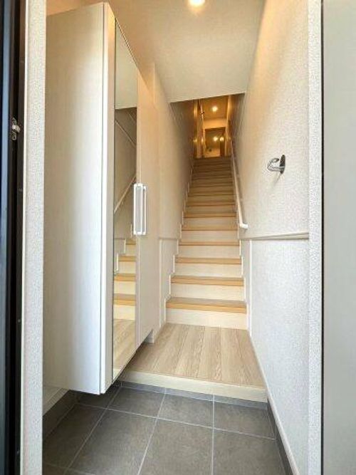 大阪府松原市小川4丁目(アパート)の賃貸物件の玄関