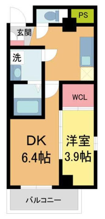 ソルテラス甲子園口クレアスト504の間取り