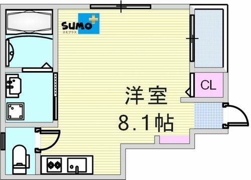 プレミアム魚住102の間取り