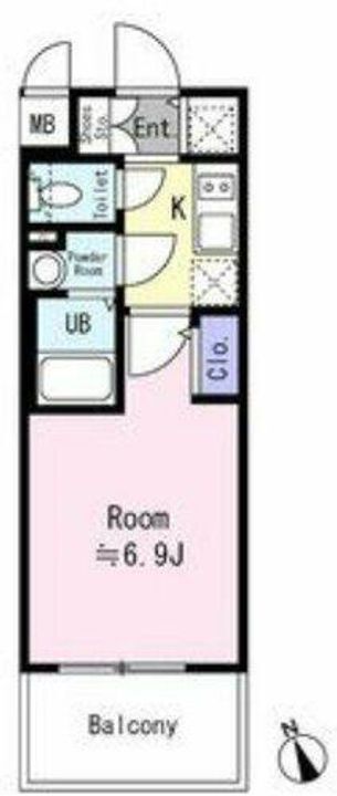 エスリード大阪平野プライムの間取り