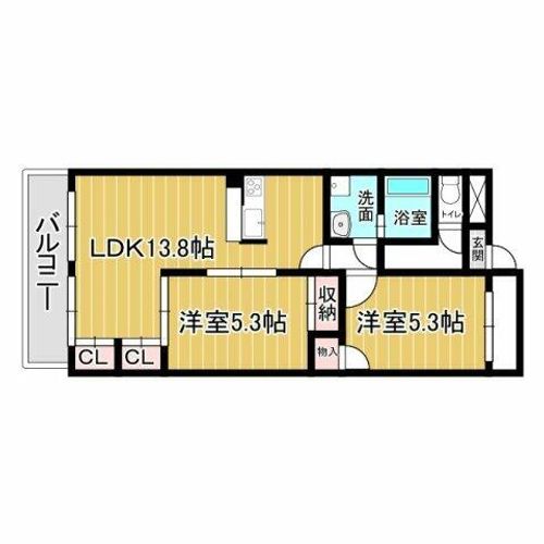 アムール正保403の間取り