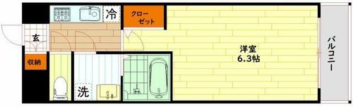 エスリードレジデンス大阪福島イーストの間取り