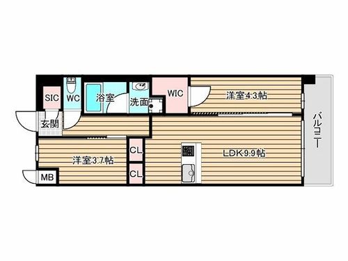 スプランディッド梅田グランノースの間取り