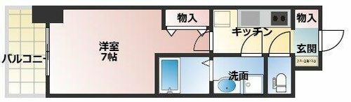 S-RESIDENCE難波大国町Deuxの間取り