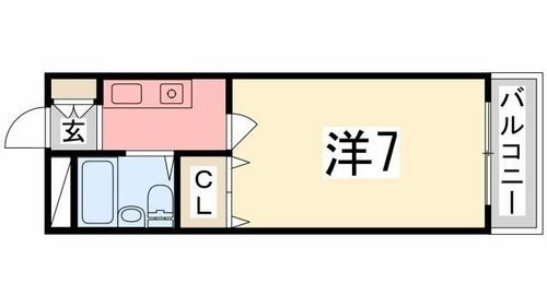 シエスタ姫路702の間取り