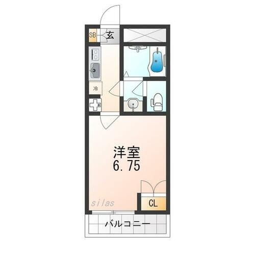 兵庫県尼崎市武庫之荘2丁目(マンション)の賃貸物件の間取り