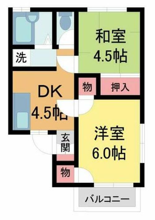 川瀬ハイツ102の間取り