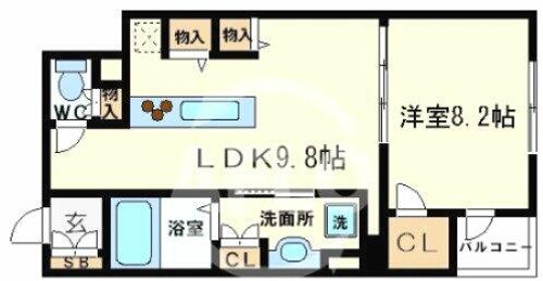 RIDGE北堀江の間取り