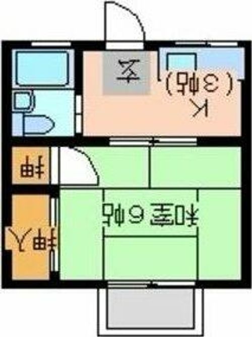 ハイツヤマザキ203の間取り