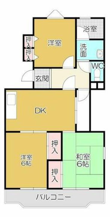 ベルハイムOKADAD-2の間取り
