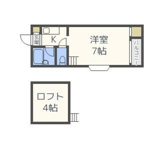 リベルテ博多105の間取り