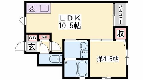Kパラッツオ加古川の間取り