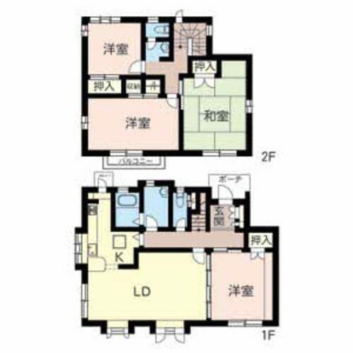 兵庫県姫路市城見台4丁目(一戸建)の賃貸物件の間取り