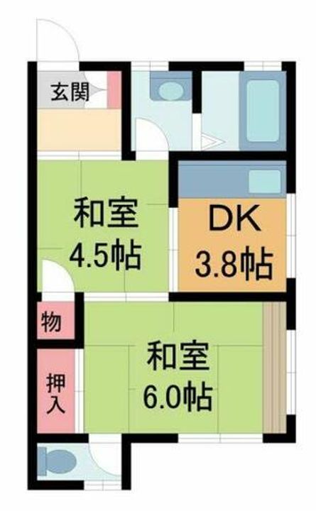 吉岡マンションの間取り