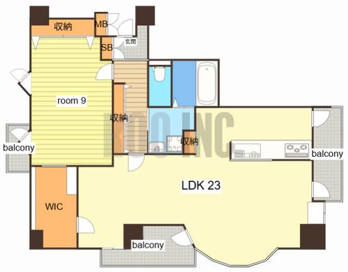 サンテデーレしかまの間取り
