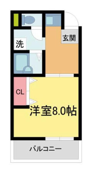 メゾンおばやし202の間取り