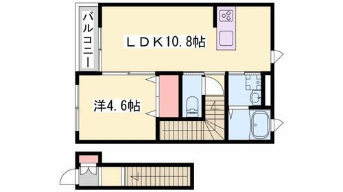 レガーロ阿保イースト203の間取り
