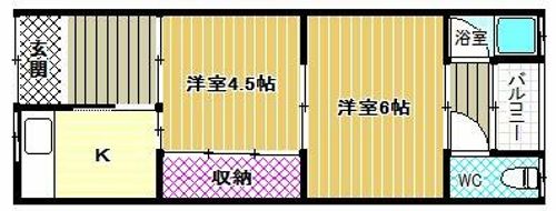 大阪府柏原市平野1丁目(一戸建)の賃貸物件101の間取り