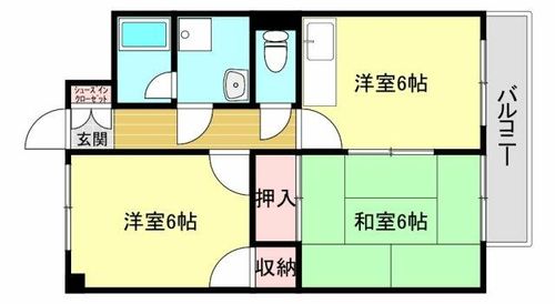 MISTRAL神子岡前503の間取り