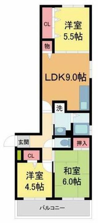 フォーラム池田・渋谷1-Cの間取り