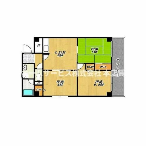 松岡ビル北花田の間取り