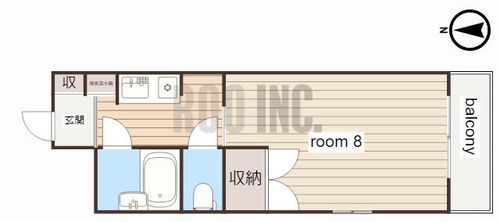ロッキーコート太子301の間取り