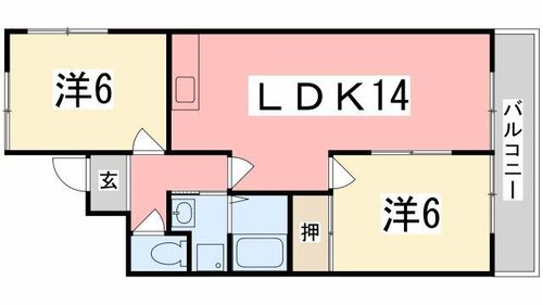 ロイヤルコーポ東雲505の間取り