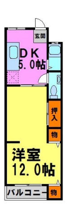 グレイス川西 南館403の間取り