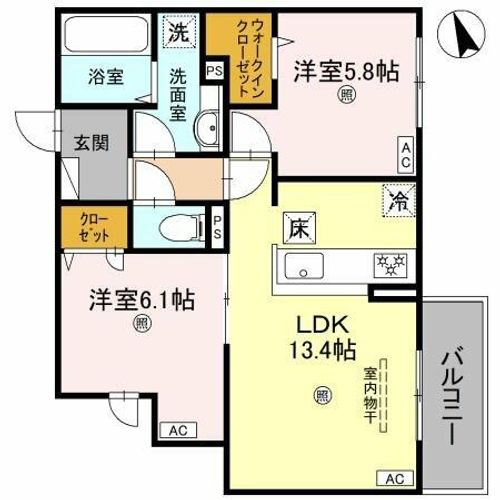 パサログランデ中百舌鳥4丁の間取り