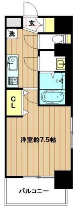 Luxe今里Ⅱ1209の間取り