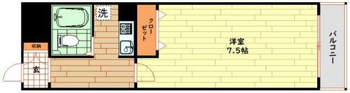 大阪府大阪市浪速区下寺1丁目(マンション)の賃貸物件の間取り