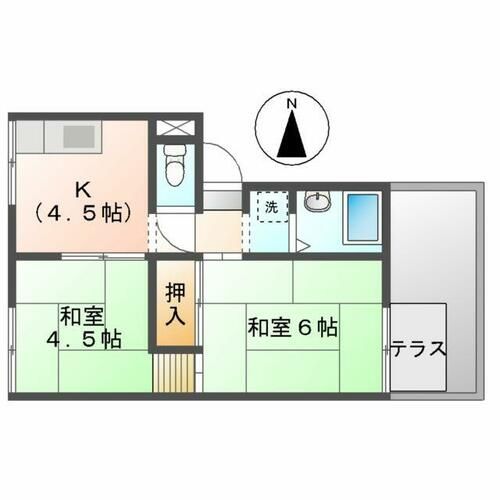 ハイツ都101の間取り